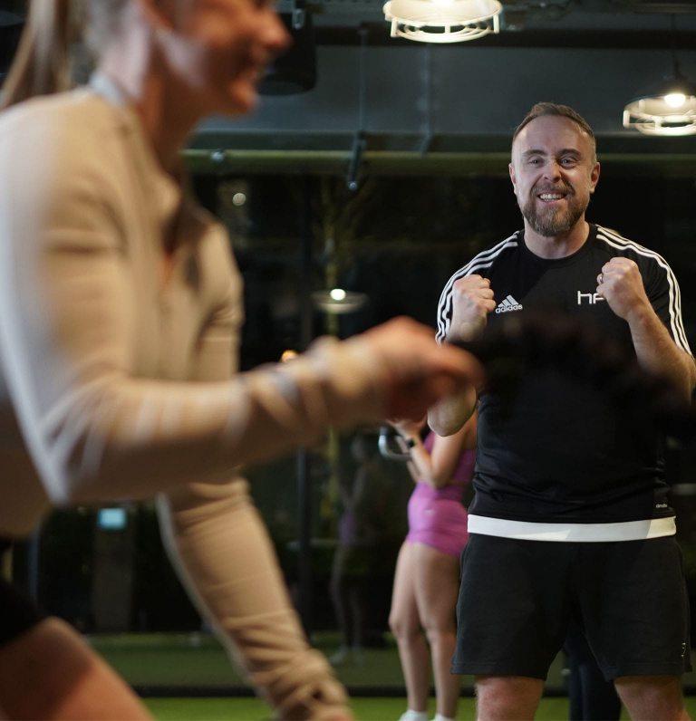 HFE Tutor delivering personal training course